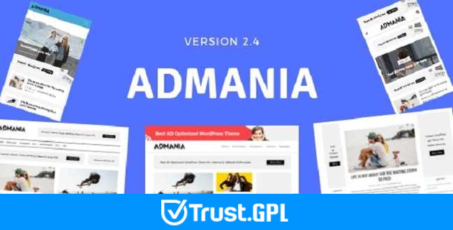 ADmania Theme v2.5.3 – Adsense WordPress Theme
