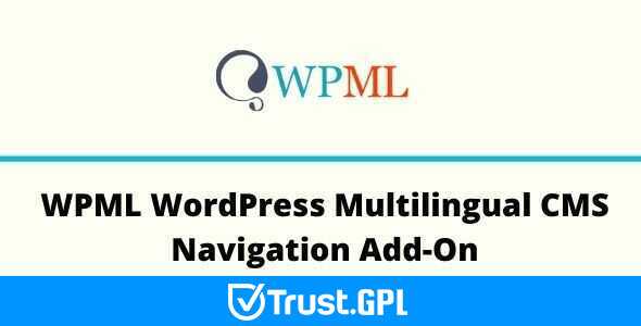 WPML WordPress Multilingual CMS Navigation Add-On v1.5.6